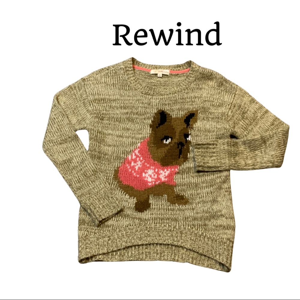 2 for $13 Adorable “Doggie” Sweater by Rewind!🐶🐶🐶. Size
